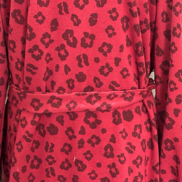 Eloquii Elements Puff Sleeve Leopard Print Sweatshirt Dress Belted Size 22/24 - Picture 8 of 15